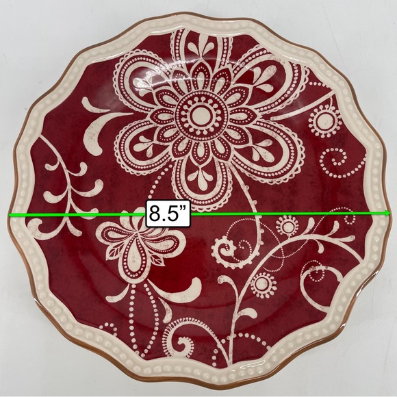 Pier 1 Imports Maribeth Ironstone Plate (1) - Picture 3 of 3